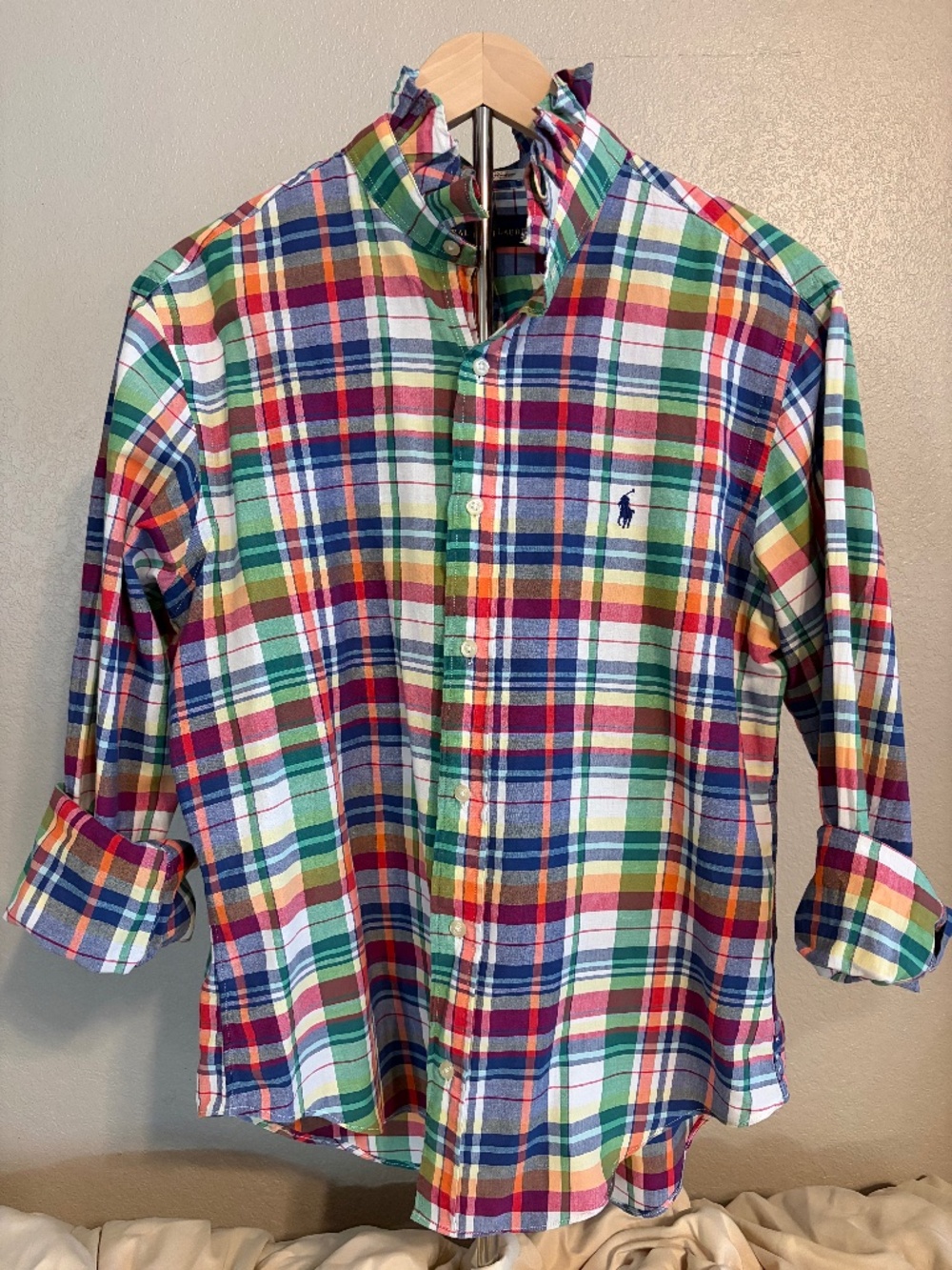 Upcycled Ralph Lauren shirt